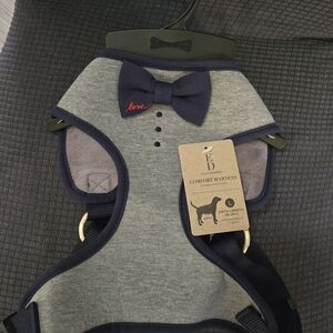 Ellen Degeneres Gray and Black Dog Harness